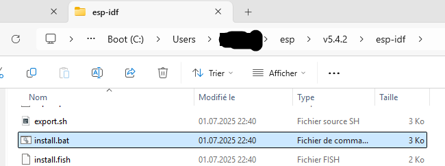 extension ESP-IDF