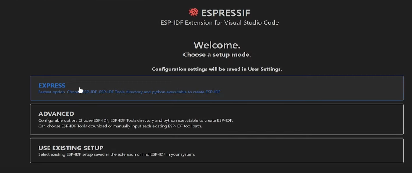 extension ESP-IDF