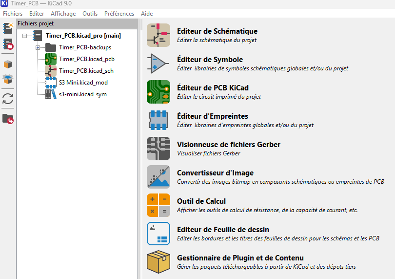 Kicad_main_Menu