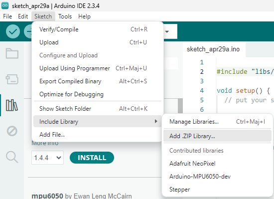 arduino library global