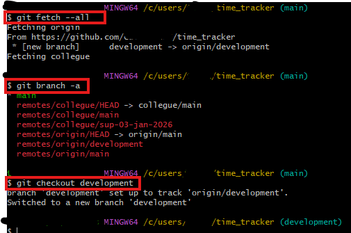emplacement copie locale