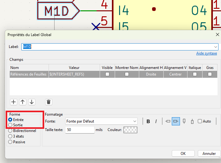 Kicad label