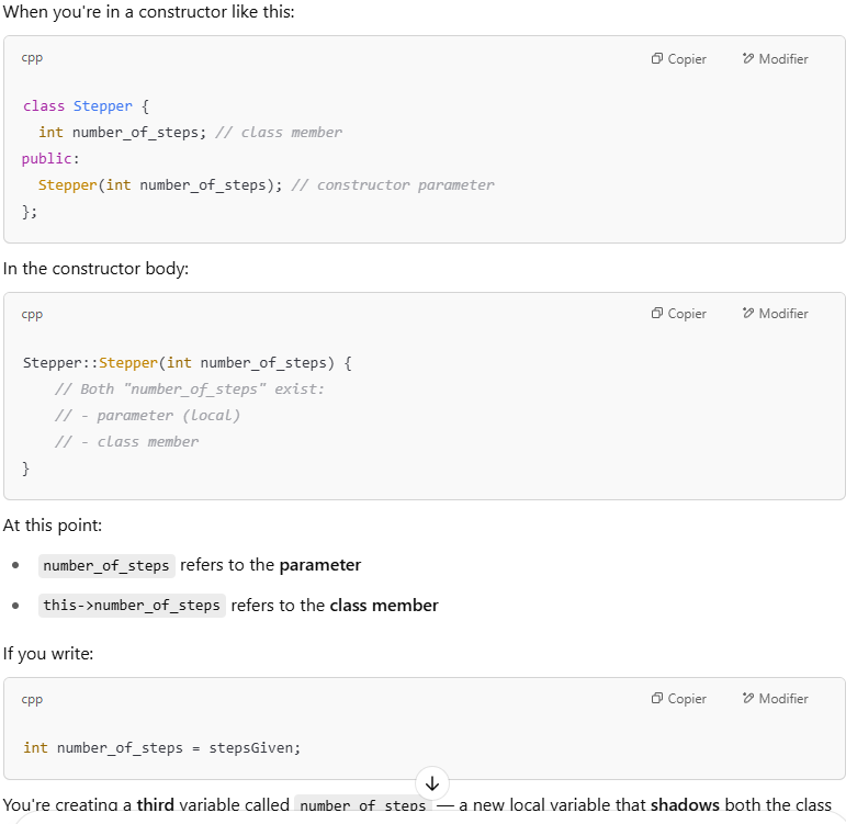 shadowing variable